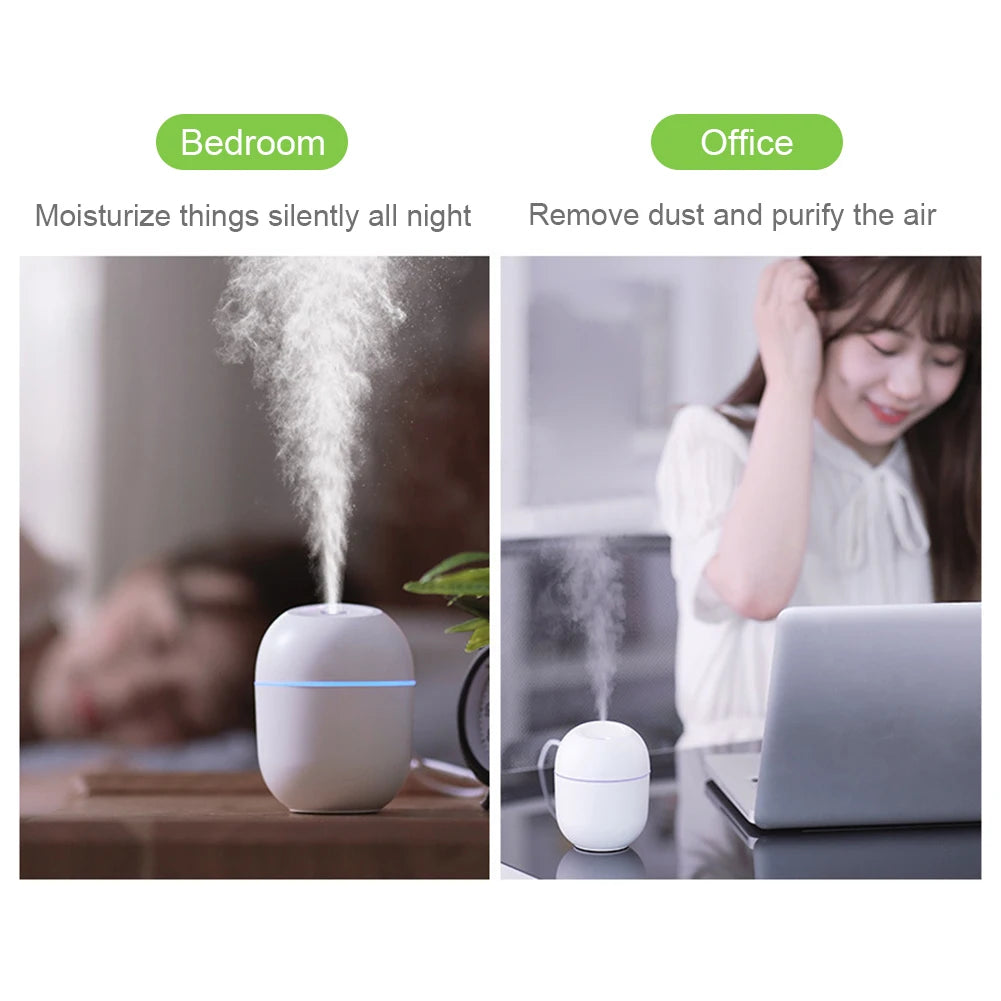 Portable USB Air Humidifier Essential Oil Diffuser with LED